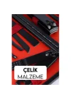 Mey İthalat® Deri Çantalı 17 Parça Manikür Çelik Set