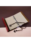 Mey İthalat® Deri Pusula Tasarımlı Defter