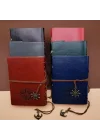 Mey İthalat® Deri Pusula Tasarımlı Defter