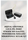 Mey İthalat® Dijital Göstergeli Bluetooth Kulaklık Kablosuz TWS Stereo Bluetooth 5.0