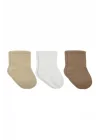 Mey İthalat® Dog Boy 3lü Penye Soket Çorap 10134 Bej