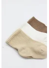 Mey İthalat® Dog Boy 3lü Penye Soket Çorap 10134 Bej