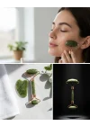 Mey İthalat® Doğal Yeşim Roller ve Gua Sha Yüz Şekillendirme Seti