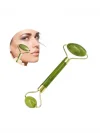 Mey İthalat® Doğal Yeşim Taşı Yüz Masaj Roller ve Gua Sha Seti 2 Parça