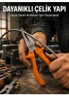 Mey İthalat® Dövme Çelik Pense Ergonomik Kaymaz Saplı El Aleti