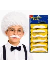 Mey İthalat® Einstein Beyaz Peruk ve 6&amp;#39;lı Bıyık Seti – Bilim Adamı Kostüm Aksesuarı
