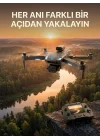 Mey İthalat® Ekranlı Kumandalı Çift Kameralı Drone ile Havadan Çekim