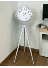 Mey İthalat® Elegance Beyaz Tripod Ayaklı Saat