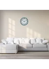 Mey İthalat® Elegance Turkuaz 36 Cm Duvar Saati