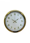 Mey İthalat® Elegant Gold Frame 40 Cm Metal Duvar Saati