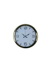 Mey İthalat® Elite Gold 40 Cm Metal Duvar Saati