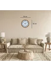 Mey İthalat® Elite Turuncu 36 Cm Şık Duvar Saati