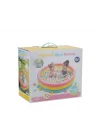Mey İthalat® ER-520 FUN PLAY 85CM HAVUZ ÜÇ RENKLİ İÇİNDE 100 ADET 6CM TOPLU