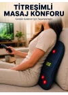 Mey İthalat® Ergonomik Isıtmalı Bel Masaj Minderi Sırt Destek Minderi