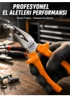 Mey İthalat® Ergonomik Saplı Hassas Kavrama Dövme Çelik Pense