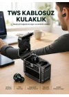 Mey İthalat® Ergonomik Tasarımlı Bluetooth Kulaklık | Suya Dayanıklı | Dokunmatik Kontrollü Yeni Nesil