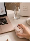 Mey İthalat® Ergonomik Tasarımlı Kablosuz Mouse Bluetooth ve USB Alıcılı