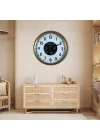 Mey İthalat® Eskitme 60 Cm Çarklı Klasik Duvar Saati