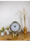 Mey İthalat® Eskitme Metal Masa Saati 25×20 cm