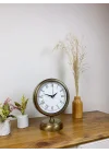 Mey İthalat® Eskitme Metal Retro Masa Saati 25×20 cm
