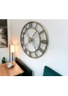 Mey İthalat® Eskitme Stil 73 Cm Duvar Saati