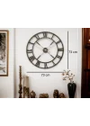 Mey İthalat® Eskitme Stil 73 Cm Duvar Saati