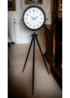 Mey İthalat® Eskitme Tripod Ayaklı Dekoratif Saat