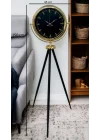 Mey İthalat® Eskitme Tripod Ayaklı Dekoratif Saat