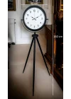 Mey İthalat® Eskitme Tripod Ayaklı Dekoratif Saat