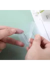 Mey İthalat®  Eşya Sabitleme Askısı 10 Çift Şeffaf Çift Taraflı Yapışkanlı Geçmeli Klips