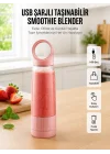 Mey İthalat® Ev Ofis ve Seyahat İçin Taşınabilir Smoothie Blender