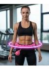 Mey İthalat® Evde Spor İçin Akıllı Hula Hoop Çemberi Bel İnceltici Mor