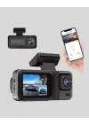 Mey İthalat® Full HD 3lü Araç Kamerası Geri Görüş Destekli Park Modlu 1080P DVR