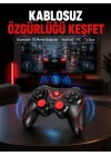 Mey İthalat® Gelişmiş Kontrol Hassasiyeti Sunan Kablosuz Bluetooth Oyun Kolu