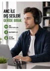 Mey İthalat® Geniş Frekans Aralıklı Bluetooth Kulak Üstü Kulaklık
