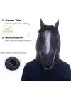 Mey İthalat® Gerçekçi At Kafası Maskesi Siyah Renk