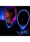 Mey İthalat® Glow Yıldız Kolye Neon Fosforlu Işıklı Kolye Mavi Renk