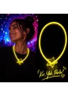 Mey İthalat® Glow Yıldız Kolye Neon Fosforlu Işıklı Kolye Sarı Renk