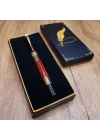 Mey İthalat® Gold Desenli Metal Roller Kalem