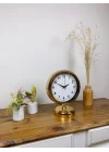 Mey İthalat® Gold Metal Lüks Masa Saati 25×20 cm