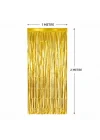 Mey İthalat® Gold Metalize Parti Perdesi 100x200 cm – Kapı ve Arka Fon Perdesi