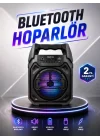 Mey İthalat® Güçlü ve Şarj Edilebilir Bluetooth Hoparlör 6.5 İnç