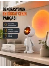 Mey İthalat® Gün Batımı Efekti Sunan Astronot LED Masa Lambası Yeni Nesil