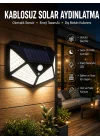 Mey İthalat® Güneş Enerjili Bahçe Aydınlatma Lambası Solar 100 Led Lamba