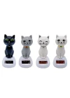 Mey İthalat® Güneş Enerjili Sallanan Kedi Figürü