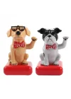 Mey İthalat® Güneş Enerjili Sallanan Köpek Figürü