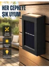 Mey İthalat® Güneş Enerjili Su Geçirmez LED Duvar Lambası Yeni Nesil