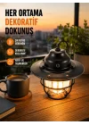 Mey İthalat® Hafif ve Taşınabilir Retro Tasarım Kamp Lambası