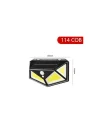 Mey İthalat® Hareket Sensörlü Bahçe Lambası 114 Led 3 Mod