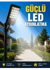 Mey İthalat® Hareket Sensörlü Solar LED Aydınlatma 3 Modlu Uzaktan Kumandalı Bahçe Lambası